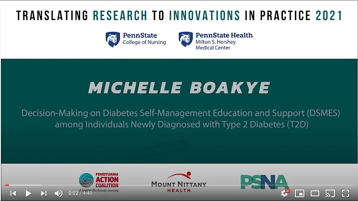 May 2021 Translational Symposium Poster: Michelle Bokaye - "Decision-Making on Diabetes Self....."
