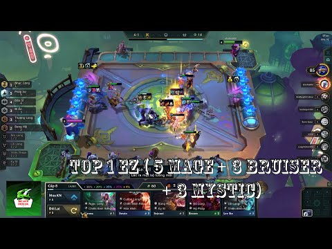 DHT Play AUTO CHESS LOL Day 3 | 5MAGE + 3BRUISER + 3MYSTIC | Master DTCL