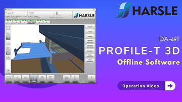 How to use Profile-T 3D offline software on HARSLE Genius press brake with DELEM DA-69T