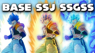 All Gogeta Transformations In Jump Force (Base, SSJ, SSGSS)