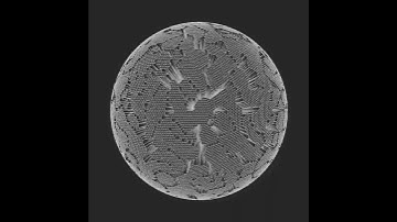 Cracked sphere. #openframeworks #programming #creativecoding
