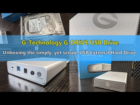 Unboxing the G-Technology G-DRIVE USB External Hard Drive
