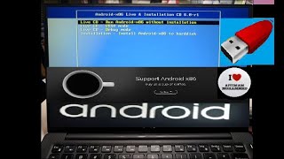كيفية تثبيت نظام اندرويد Android x86 علي فلاشه كنظام تشغيل رئيسي للكمبيوتر