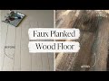 How To Paint Faux Wood Plank Floors with Country Chic Paint | DIY Floor Painting Tutorial