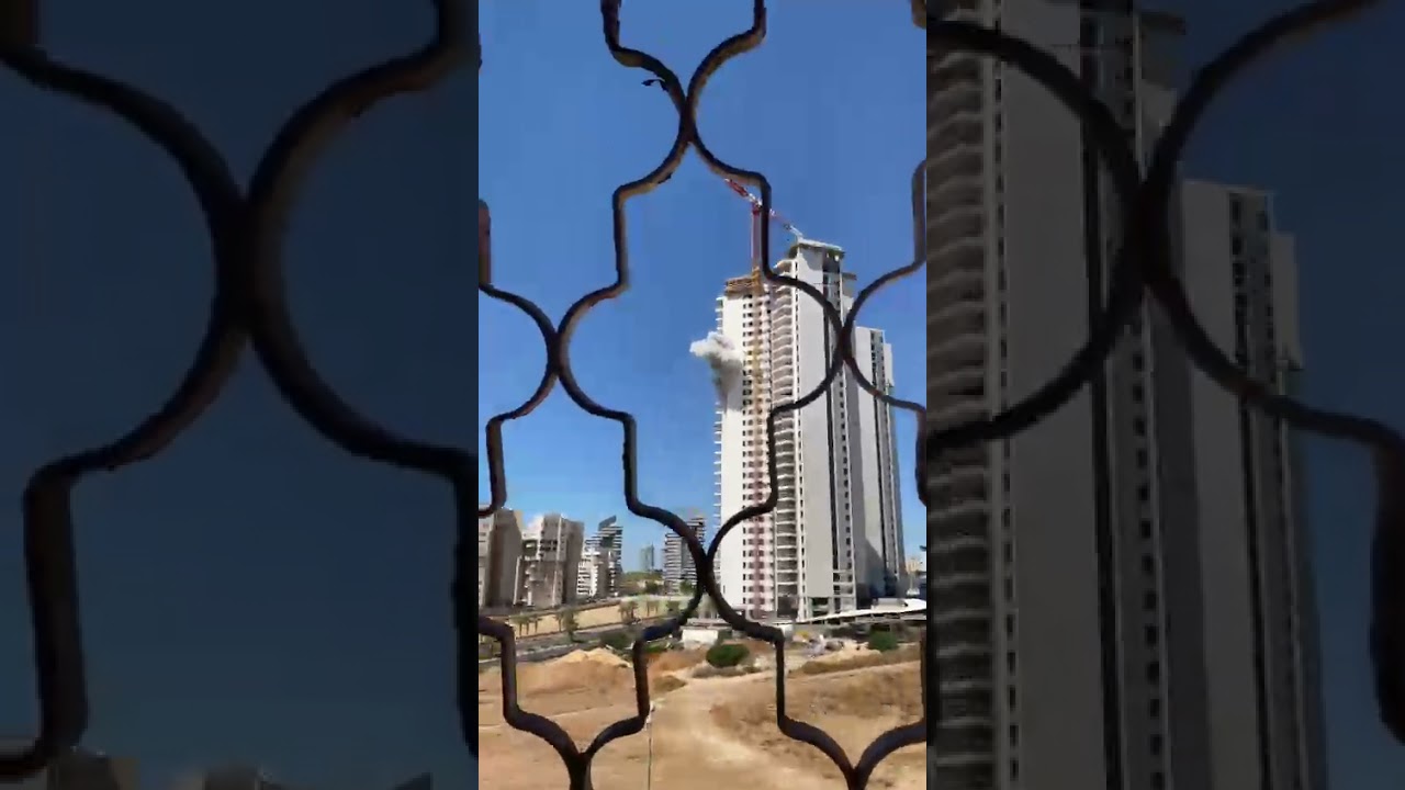 הפגיעה בבנין באשדוד