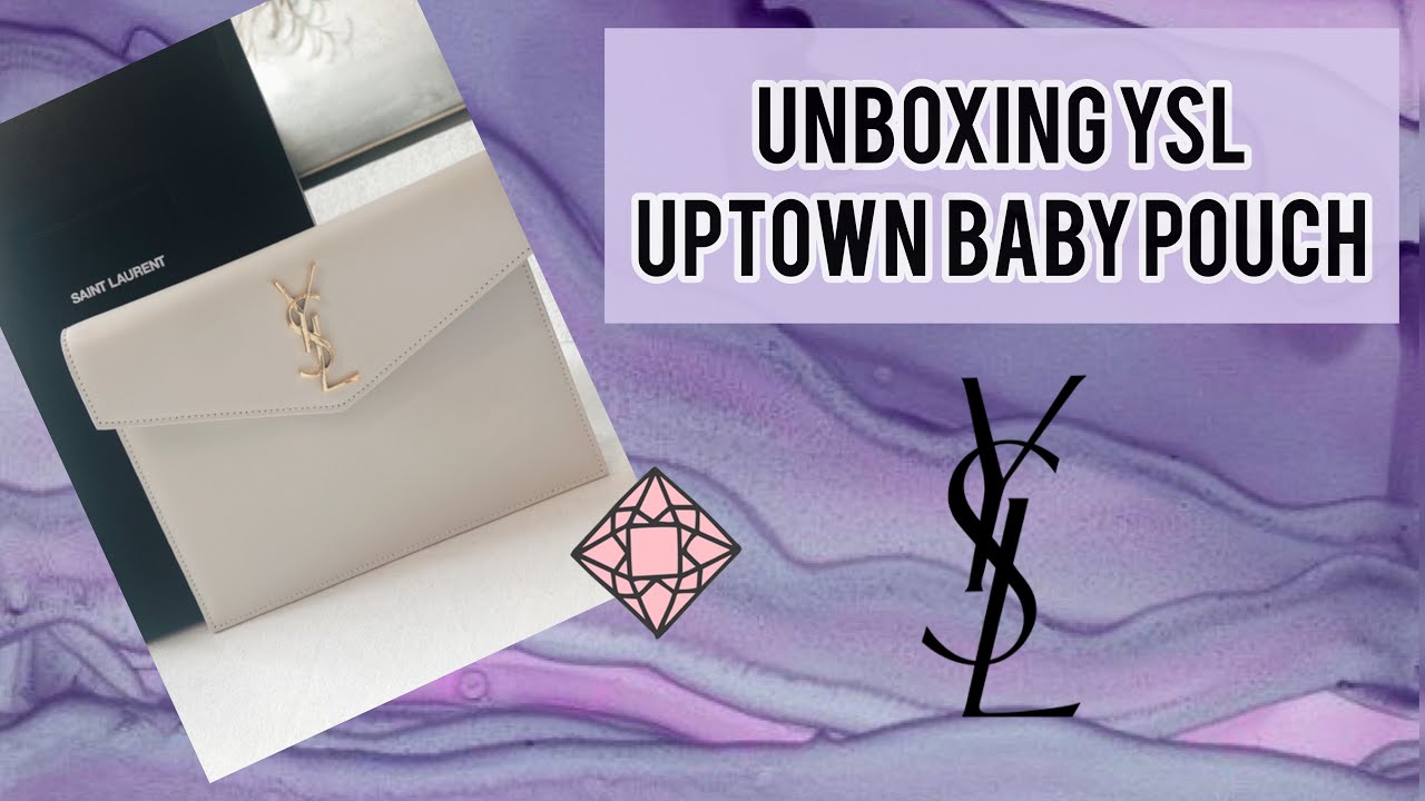 Unboxing YSL bag (uptown clutch)and review 