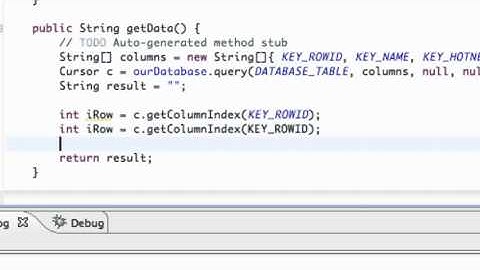 Android Application Development Tutorial   120   Reading SQLite Database with Cursor   YouTube