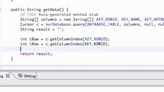 Android Application Development Tutorial   120   Reading SQLite Database with Cursor   YouTube screenshot 1