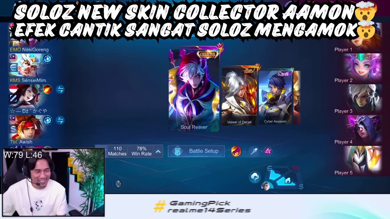 SOLOZ NEW SKIN COLLECTOR AAMON🤯EFEK CANTIK SANGAT SOLOZ MENGAMOK🤯