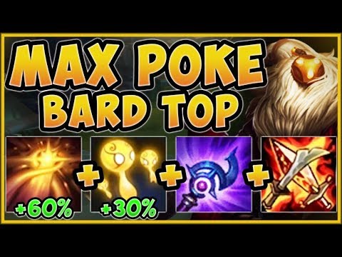 100% TILT THE ENEMY TOP WITH MAX POKE BARD BARD SEASON 9 TOP GAMEPLAY! - League of Legends YouTube