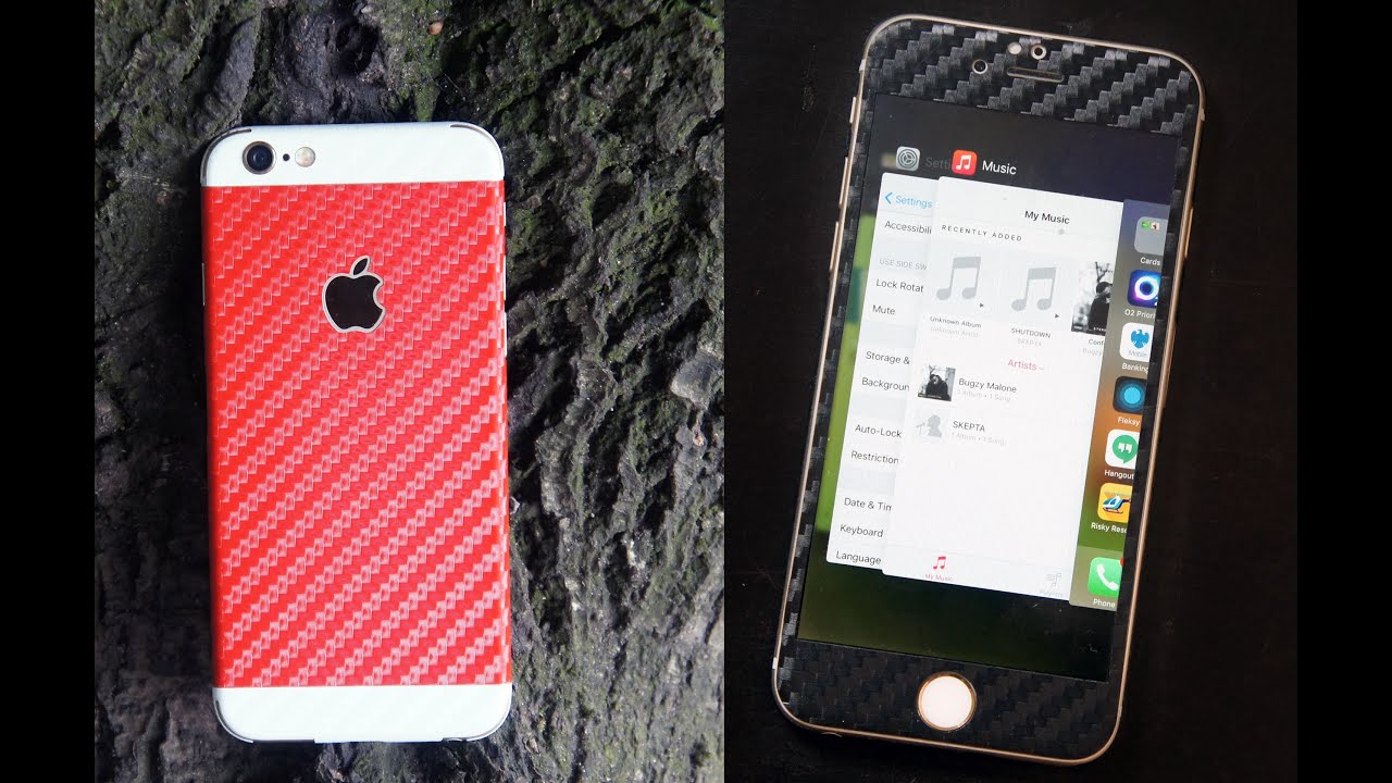 iCarbons for iPhone 6 & 6S ( Carbon Fibre Sticker )