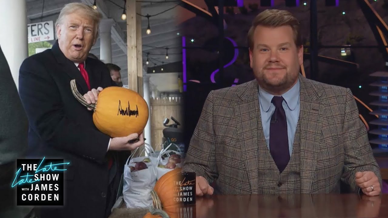 Trump Can't Even Sign a Pumpkin Correctly