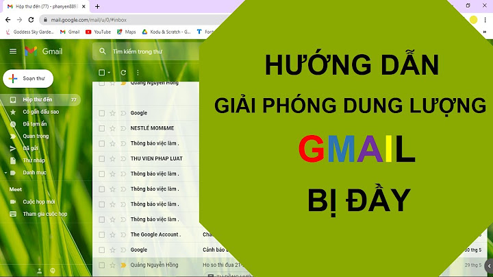 Cách lưu trữ email trong gmail bị đầy