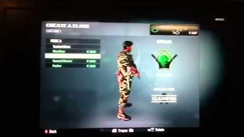 Black ops- creating a class (glitch)