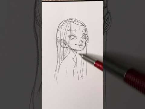 Draw STRAIGHT HAIR
