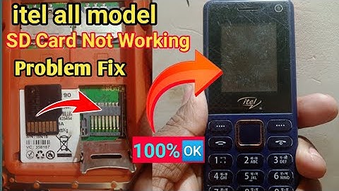 sd card not showing up | micro sd card not detected | itel mobile sd card not detected