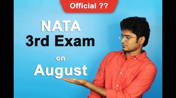 NATA Re-Exam | 3rd Attempt | Official announcement from COA & nata.in