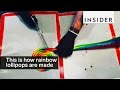 This is how rainbow lollipops are made