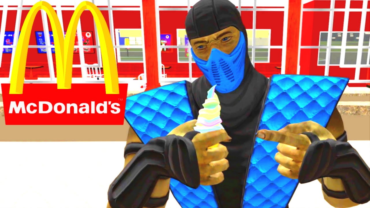 SubZero Gets Ice Cream From Mcdonalds (VRChat Mortal Kombat PARODY