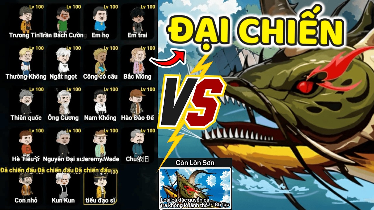 THNE PHÁT HIỆN TẤT CẢ NHÂN VẬT ĐẠI CHIẾN VỚI CÁ SẤU KHỔNG LỒ TRONG CÂU CÁ VẠN CÂN