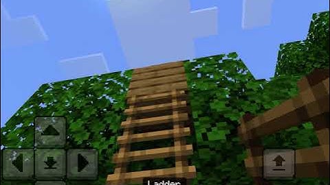 Minecraft How to Make a Floating Ladder