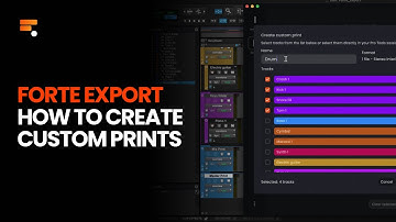 Forte Export - Pro Tools - How to Create Custom Prints (Quick Video Manual) #protools