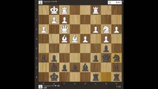 Full Game Queen Sacrifice and win Chess play and learn Modern Defense screenshot 4
