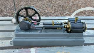 The second run of the Stuart S50 mill engine on compressed air.
