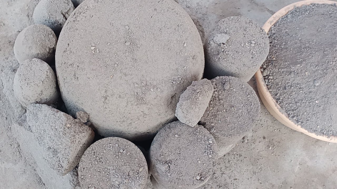 ASMR: Pure Cement mix Different Grains Dry Water Crumbling #asmr #relaxingsounds #satisfying