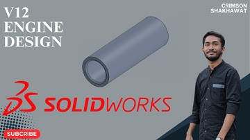 7. Gudgeon Pin Design Solidworks || Step by Step Tutorial by Shakhawat Khan ||