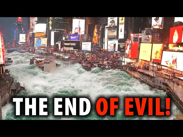 The END is HERE! ANGELS Descend Upon American Skies, Witnessing Biblical Floods Devouring US Cities class=