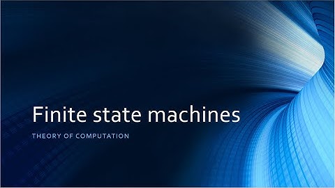 A level Computer Science: Finite state machines