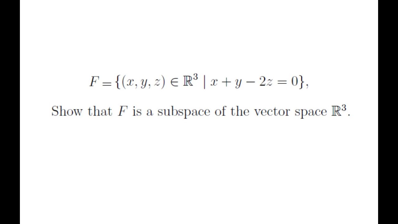 Subspaces Made Easy: Prove It in 3 Steps! - YouTube