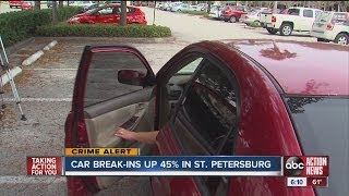 Car break-ins spike in St. Petersburg