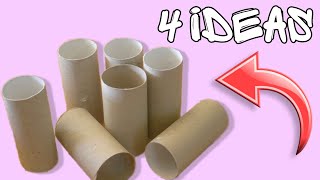 4 ИДЕИ из ВТУЛОК от туалетной бумаги | Toilet paper roll crafts | DIY