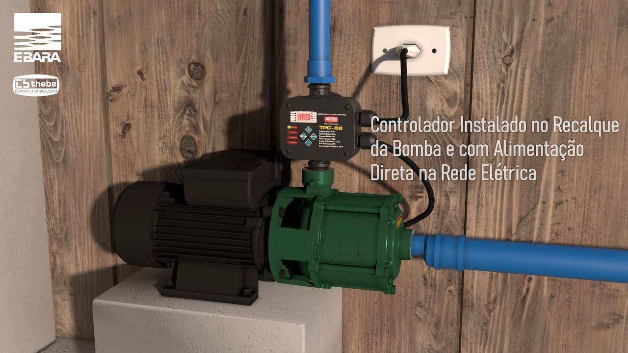 Automação com TPC-58 - Controlador de Pressão Digital, marcas Ebara/Thebe