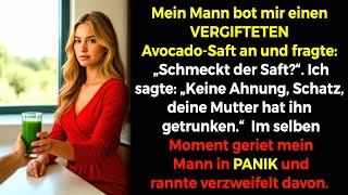 Schmeckt der Saft?, fragte mein Mann und gab mir Avocadosaft🥑☠️ – doch seine Mutter trank ihn😨