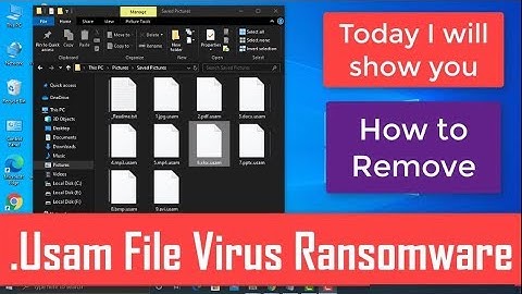 .Usam file virus Ransomware - Remove .usam + recover .usam files