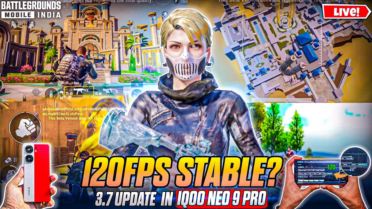 1v1 STREAM TODAY 🔴 120 FPS TEST IN IQOO NEO 9 PRO 🔥RUSH GAMEPLAY WITH ...