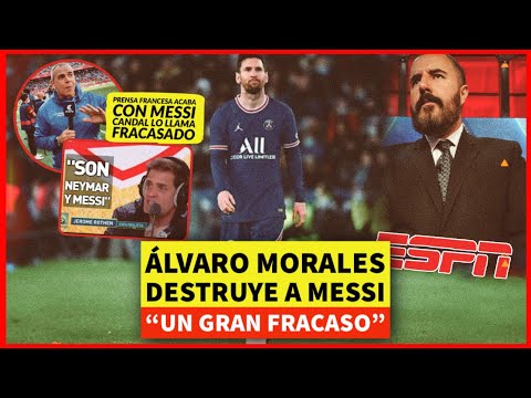 🔥 ÁLVARO MORALES, Alex Candal y PRENSA de FRANCIA DESTRUYEN a MESSI por su FRACASO en el PSG 🥶