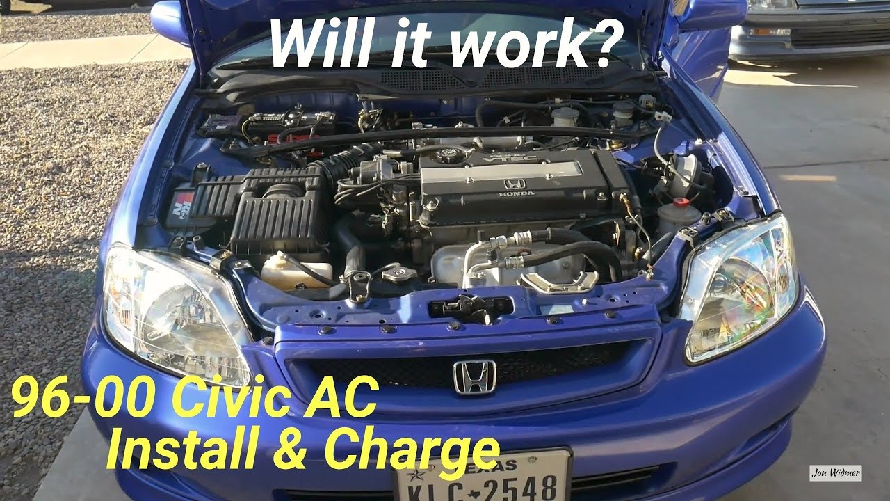 How to Replace and Recharge AC System (96-00 Honda Civics) - YouTube