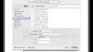 How to encrypt a PDF with a password on Mac OS X