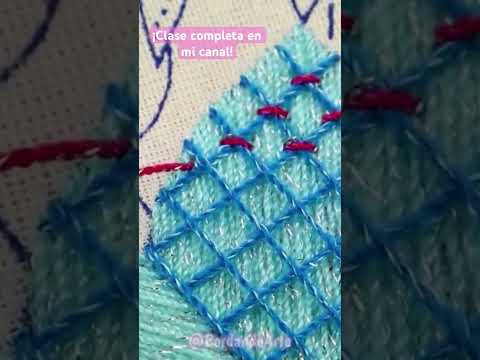 Punto de couching #bordandoarte #bordadoamano #bordadofantasia #bordar #embroidery #stitching