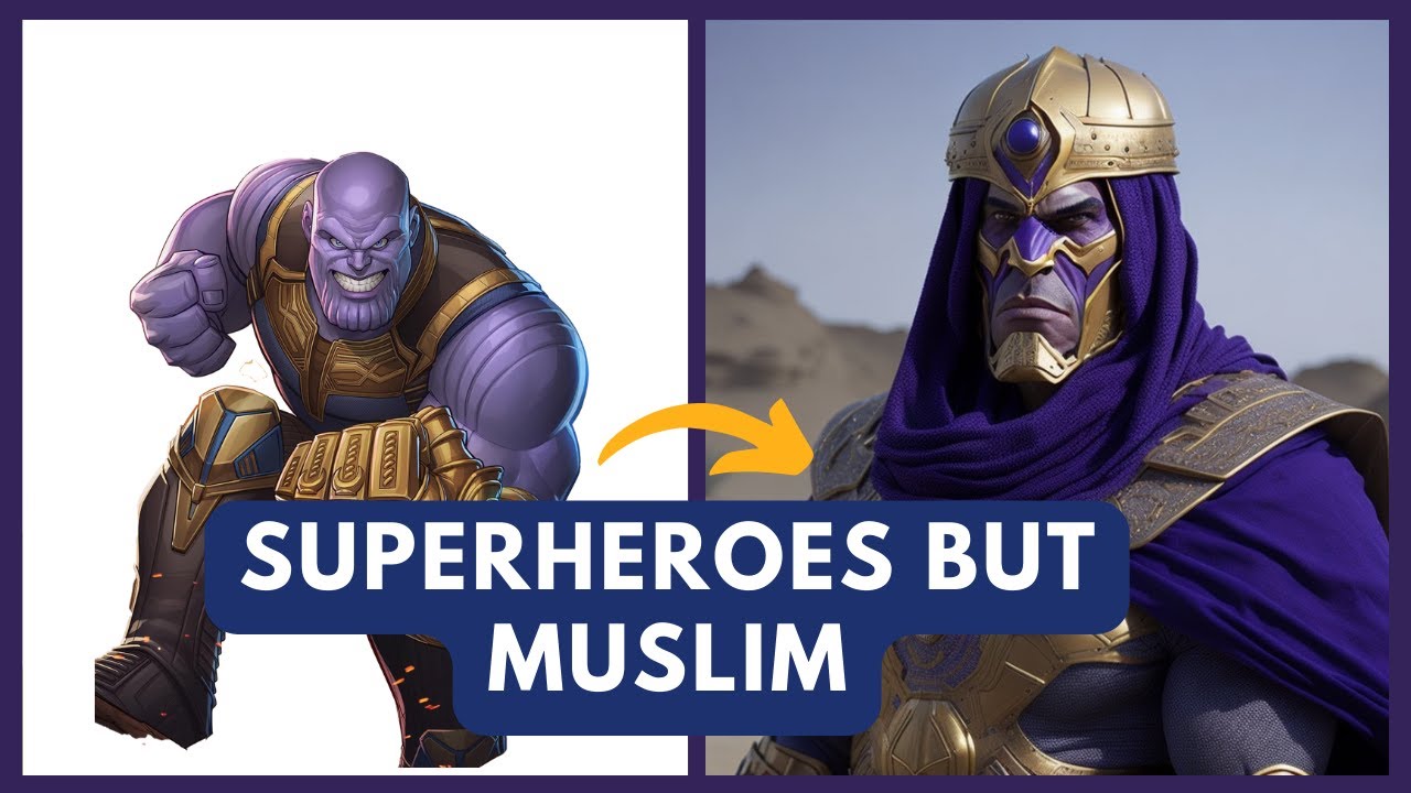 SUPERHEROES but MUSLIM💥⚡🔥 Marvel & DC (War machine, Valkyrie, Superman, etc)
