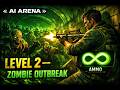 AI Arena — Level 2 | SURVIVING THE ZOMBIE OUTBREAK with FRIDAY AI (FiveM GTA V )