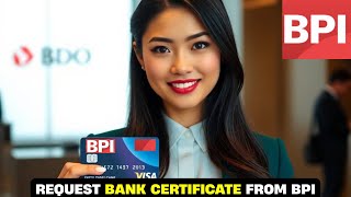 How To Request Bank Certificate From BPI (For Visa Application & More!)