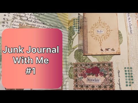 Junk Journal with Me #1 - Capture Positivity - YouTube