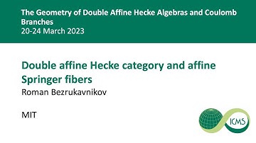 Double affine Hecke category and affine Springer fibers, Roman Bezrukavnikov, 23/03/2023