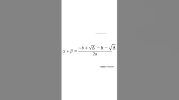 Proving the sum of the roots of a quadratic ✖️➗♾️