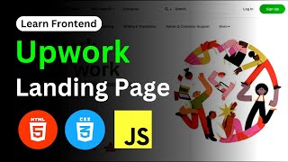 Create Upwork landing page using html, css and javascript | UpCoding | Section-8 - Part 9